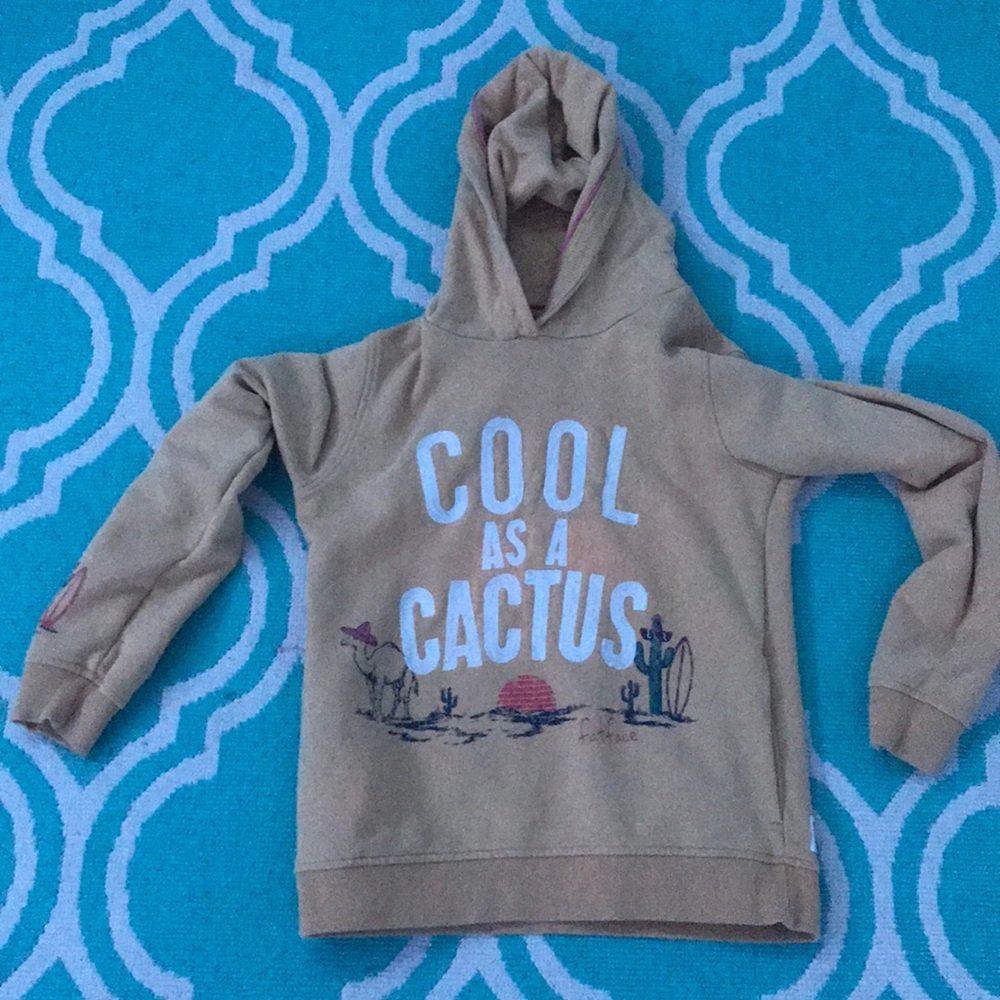 Sweatshirt with cactus slogan